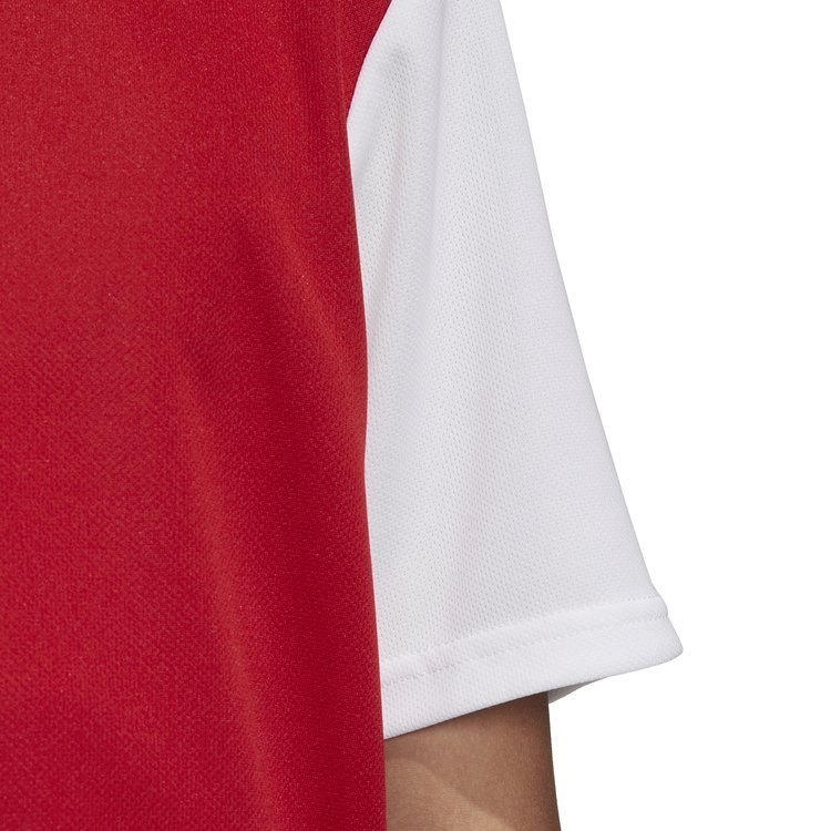 Koszulka dziecięca adidas Estro 19 czerwono-biała piłkarska, sportowa Koszulka dziecięca adidas Estro 19 czerwono-biała piłkarska, sportowa