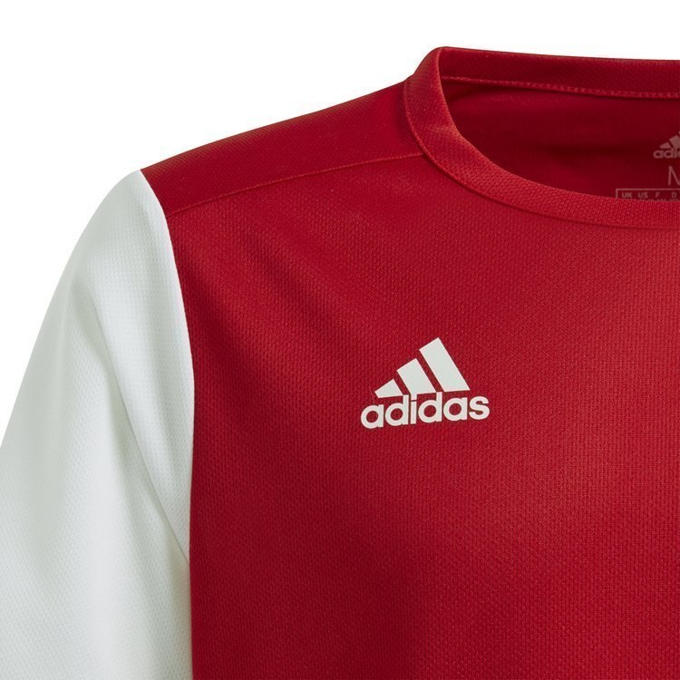 Koszulka dziecięca adidas Estro 19 czerwono-biała piłkarska, sportowa Koszulka dziecięca adidas Estro 19 czerwono-biała piłkarska, sportowa