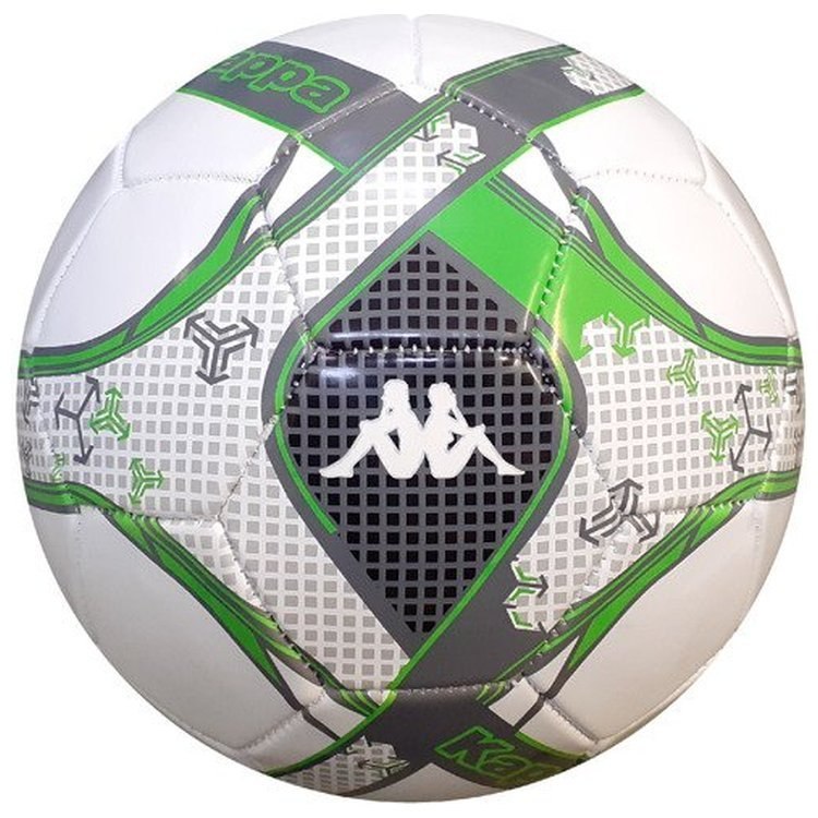 Piłka Nożna Kappa biało-szaro-zielona rozmiar 5 Piłka Nożna Kappa biało-szaro-zielona rozmiar 5
