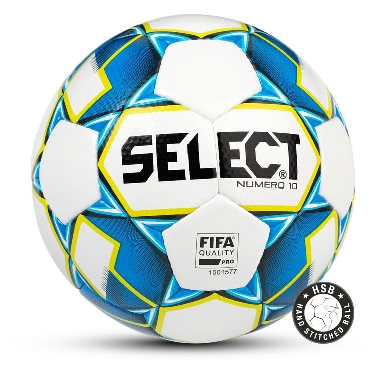 Piłka Nożna Select Select NUMERO 10 biało-niebieska rozmiar 5 FIFA