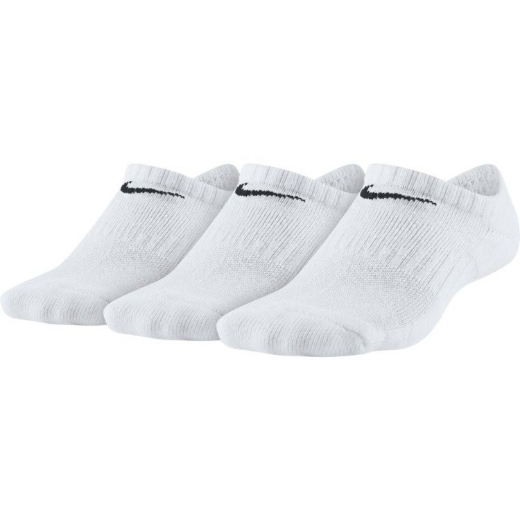 Skarpety 3-pak dziecięce Nike Performance Cushioned No-Show białe tekstylne Skarpety 3-pak dziecięce Nike Performance Cushioned No-Show białe tekstylne