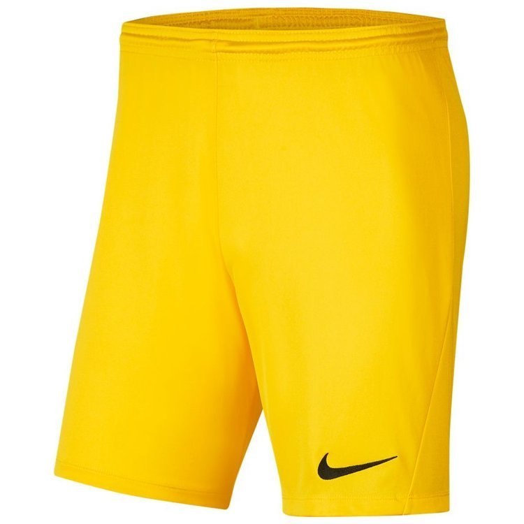 Spodenki dziecięce Nike Dri-FIT Park III żółte poliestrowe
