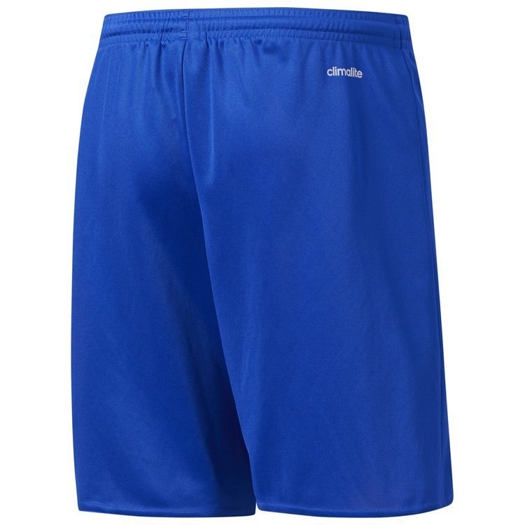 Spodenki dziecięce adidas Parma 16 Youth niebieskie poliestrowe Spodenki dziecięce adidas Parma 16 Youth niebieskie poliestrowe