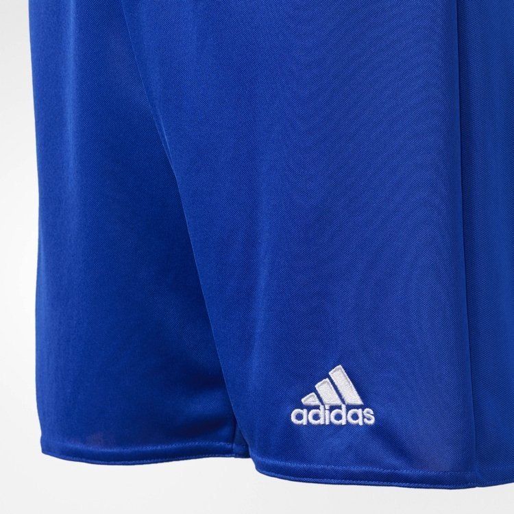 Spodenki dziecięce adidas Parma 16 Youth niebieskie poliestrowe Spodenki dziecięce adidas Parma 16 Youth niebieskie poliestrowe