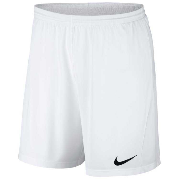 Spodenki męskie sportowe Nike Dri-FIT Park III białe poliestrowe
