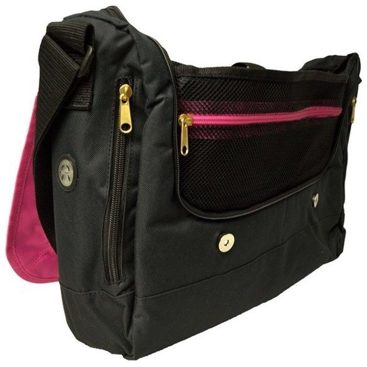 Torba na ramię na laptopa ECKO różowo-czarna Torba na ramię na laptopa ECKO różowo-czarna