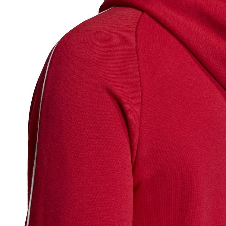 Bluza męska adidas Core 18 Hoody rozpinana czerwona z kapturem Bluza męska adidas Core 18 Hoody rozpinana czerwona z kapturem