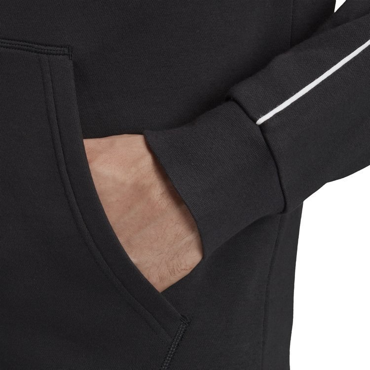 Bluza męska adidas Core 19 Hoodie rozpinana czarna z kapturm