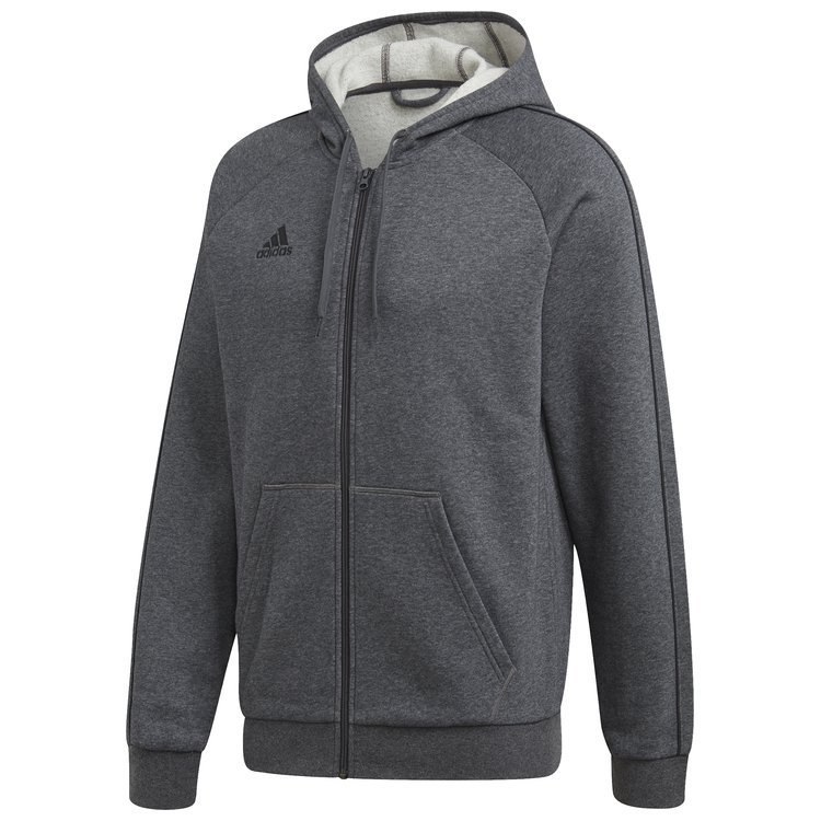 Bluza męska adidas Core 19 Hoodie rozpinana szara z kapturm Bluza męska adidas Core 19 Hoodie rozpinana szara z kapturm