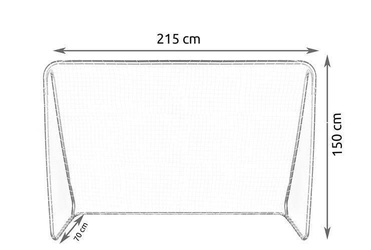 Bramka piłkarska 215x150x70 + mata celownicza Bramka piłkarska 215x150x70 + mata celownicza