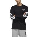Koszulka męska adidas Scribbled Tee bawełniana, długi rękaw