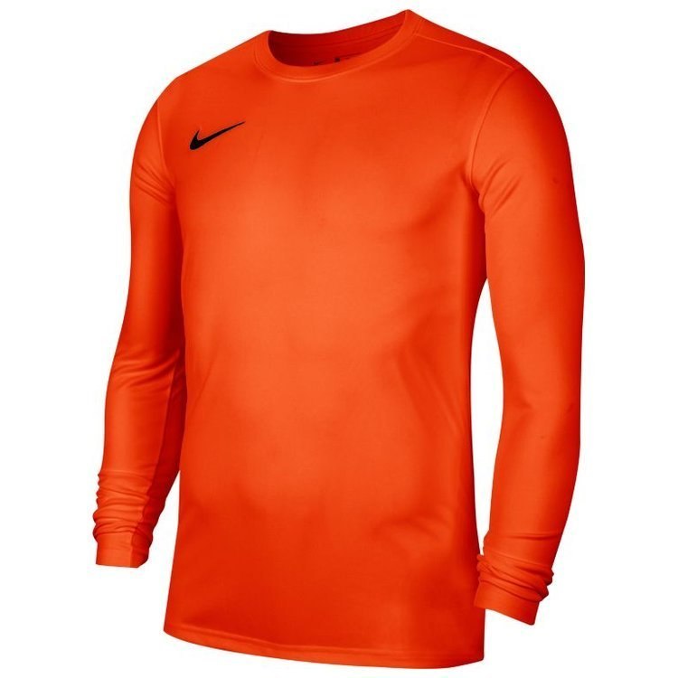 Koszulka z długim rękawem męska Nike PARK VII pomarańczowa sportowa, piłkarska