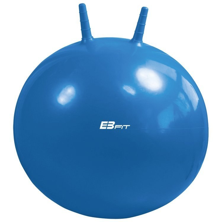 Piłka skacząca z uszami EB FIT 55cm niebieska Piłka skacząca z uszami EB FIT 55cm niebieska