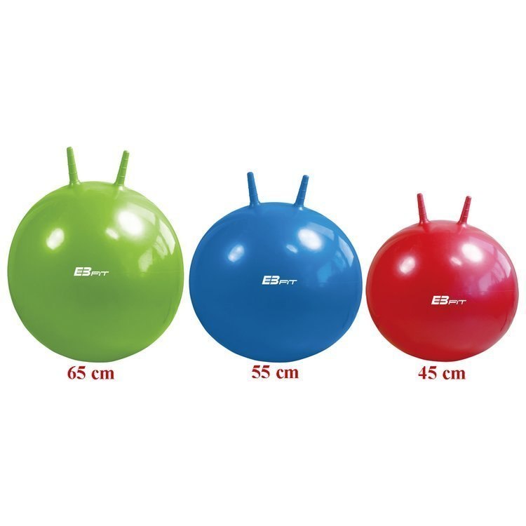 Piłka skacząca z uszami EB FIT 65cm zielona Piłka skacząca z uszami EB FIT 65cm zielona