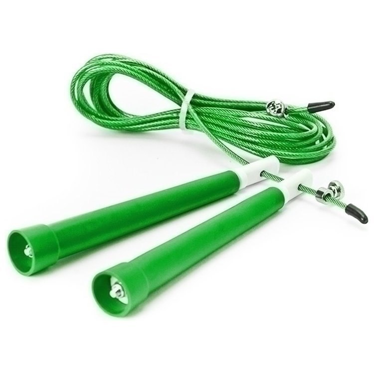 Skakanka stalowa Speed Rope Pro zielona Skakanka stalowa Speed Rope Pro zielona