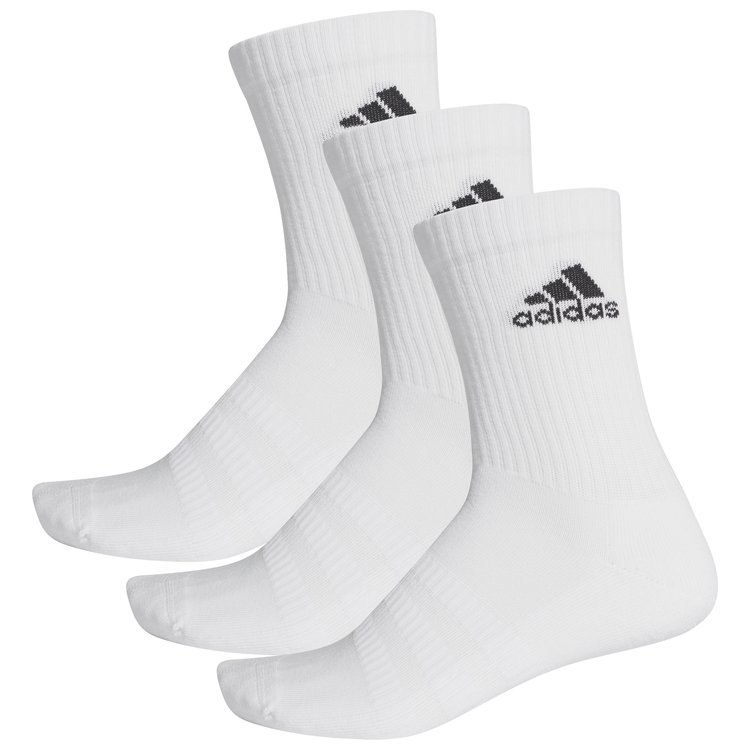 Skarpety damskie, męskie adidas Cushioned Crew 3-Pack białe Skarpety damskie, męskie adidas Cushioned Crew 3-Pack białe