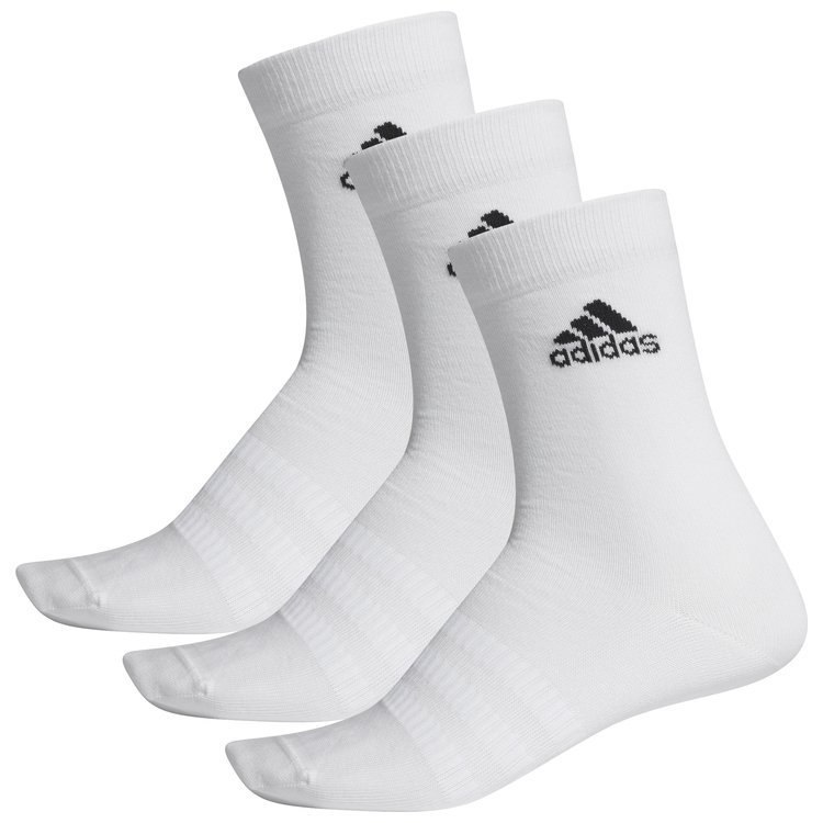 Skarpety damskie, męskie adidas Light Crew 3-Pack białe Skarpety damskie, męskie adidas Light Crew 3-Pack białe