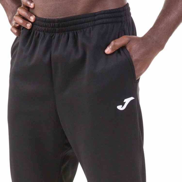Spodnie sportowe dresowe Joma Long Pants czarne poliestrowe Spodnie sportowe dresowe Joma Long Pants czarne poliestrowe