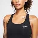 Stanik sportowy damski Nike Swoosh Band Bra Non Pad czarny treningowy