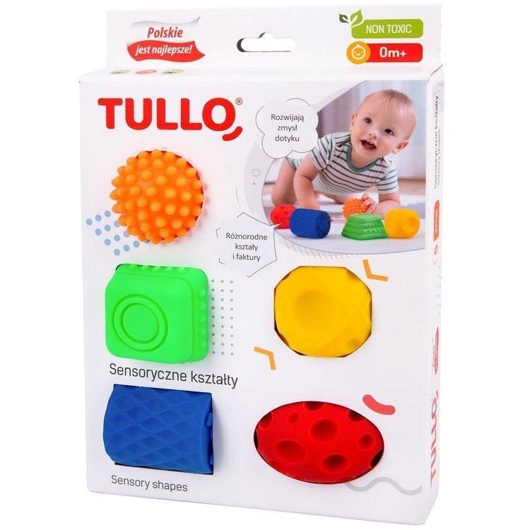 TULLO Sensoryczne Kształty 5 szt kolorowe TULLO Sensoryczne Kształty 5 szt kolorowe