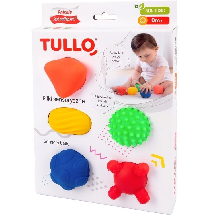 TULLO Sensoryczne Piłeczki 5 szt kolorowe TULLO Sensoryczne Piłeczki 5 szt kolorowe
