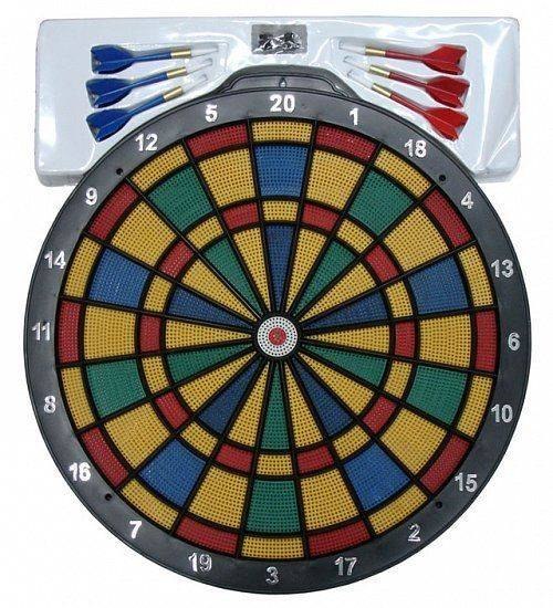 Tarcza do gry dart bezpieczna 36cm + rzutki Tarcza do gry dart bezpieczna 36cm + rzutki