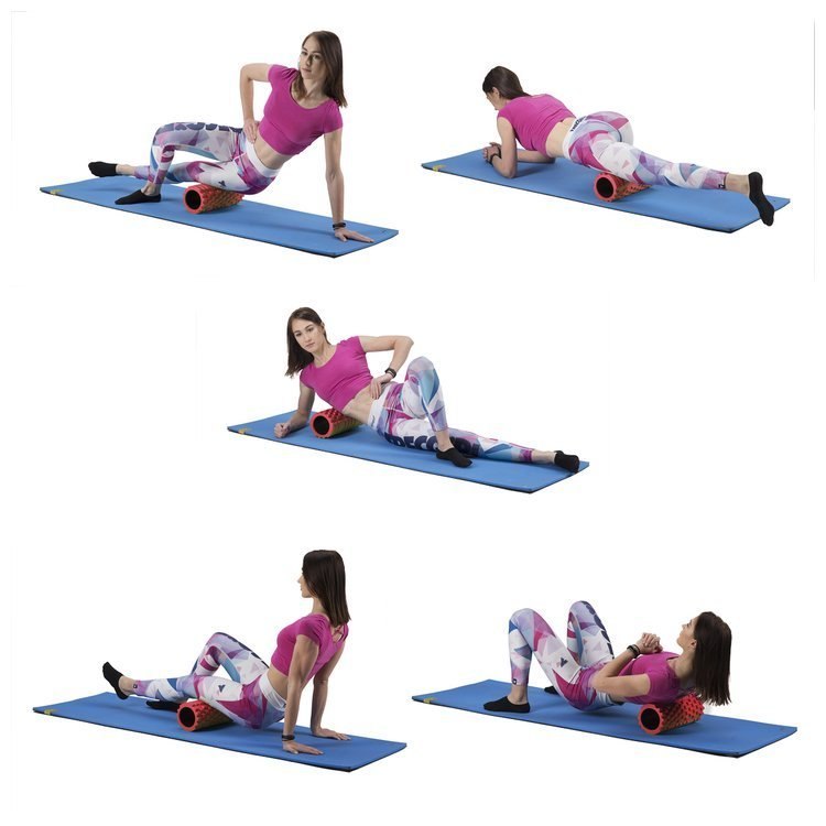 Wałek Roller HMS Fitness FS103 33cm czerwony Wałek Roller HMS Fitness FS103 33cm czerwony