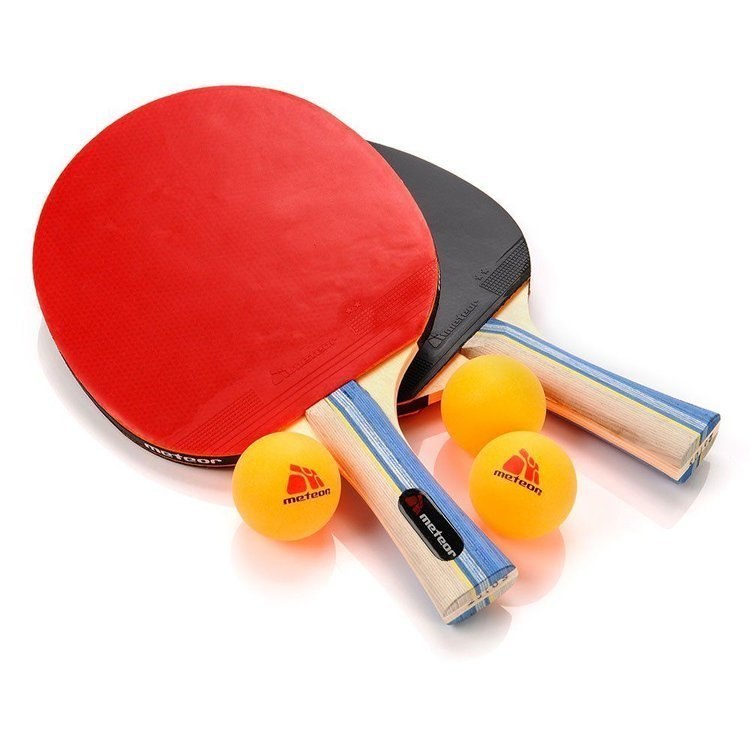 Zestaw do tenisa stołowego METEOR 2 RAKIETKI SIROCCO* + 3 PIŁECZKI Zestaw do tenisa stołowego METEOR 2 RAKIETKI SIROCCO* + 3 PIŁECZKI
