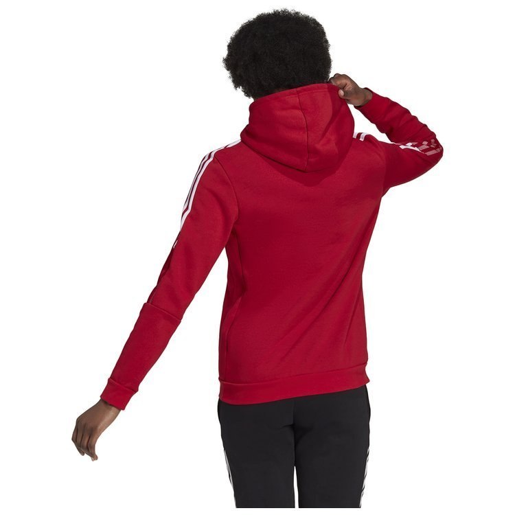 Bluza damska adidas Tiro 21 Sweat Hoodie czerwona z kapturem