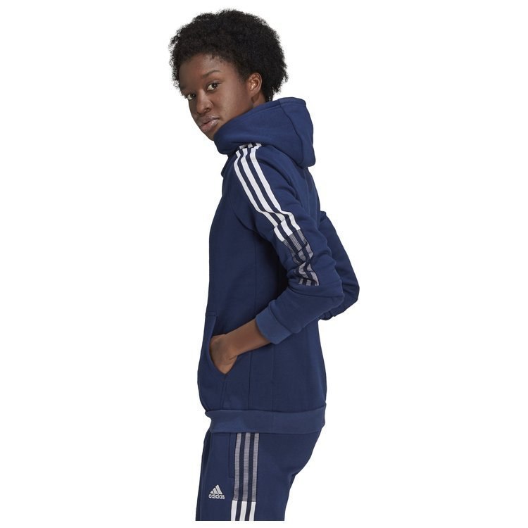 Bluza damska adidas Tiro 21 Sweat Hoodie granatowa z kapturem Bluza damska adidas Tiro 21 Sweat Hoodie granatowa z kapturem