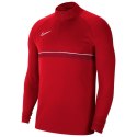 Bluza męska Nike Academy Drill Top czerwona bez kaptura treningowa