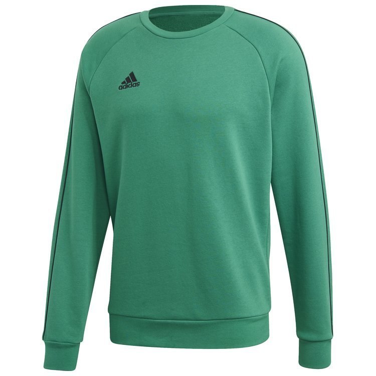 Bluza męska adidas Core 18 Sweat Top zielona bez kaptura Bluza męska adidas Core 18 Sweat Top zielona bez kaptura