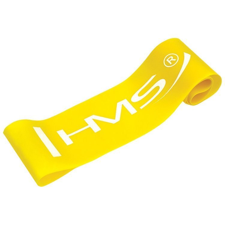 Guma do ćwiczeń fitness HMS GU04 0,4 mm żółta Guma do ćwiczeń fitness HMS GU04 0,4 mm żółta