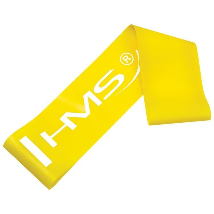 Guma do ćwiczeń fitness HMS GU04 0,4 mm żółta Guma do ćwiczeń fitness HMS GU04 0,4 mm żółta