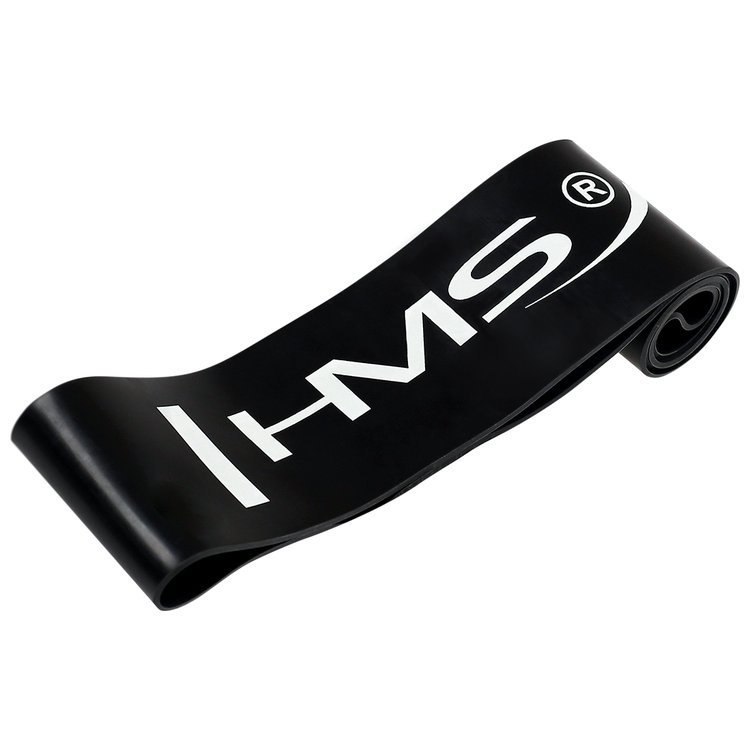 Guma do ćwiczeń fitness HMS GU04 1,2 mm czarna Guma do ćwiczeń fitness HMS GU04 1,2 mm czarna