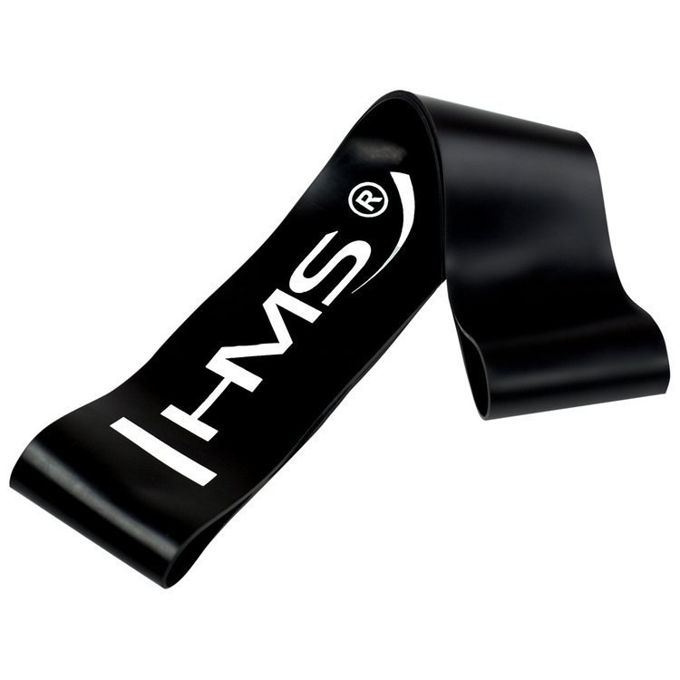 Guma do ćwiczeń fitness HMS GU04 1,2 mm czarna Guma do ćwiczeń fitness HMS GU04 1,2 mm czarna