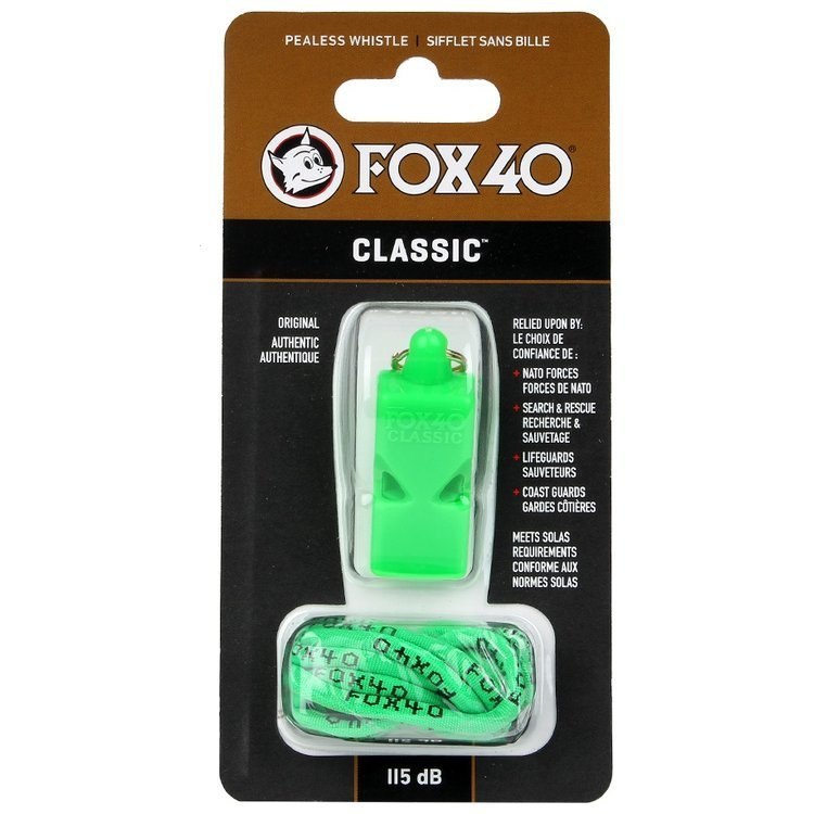 Gwizdek Fox-40 Classic Safety zielony bezkulkowy Gwizdek Fox-40 Classic Safety zielony bezkulkowy