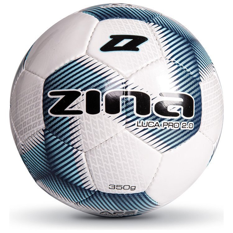 Piłka nożna Zina LUCA PRO 2.0 niebiesko-biała 350g rozmiar 4