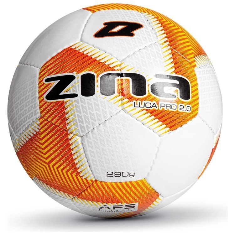 Piłka nożna Zina LUCA PRO 2.0 pomarańczowo-biała 290g rozmiar 3