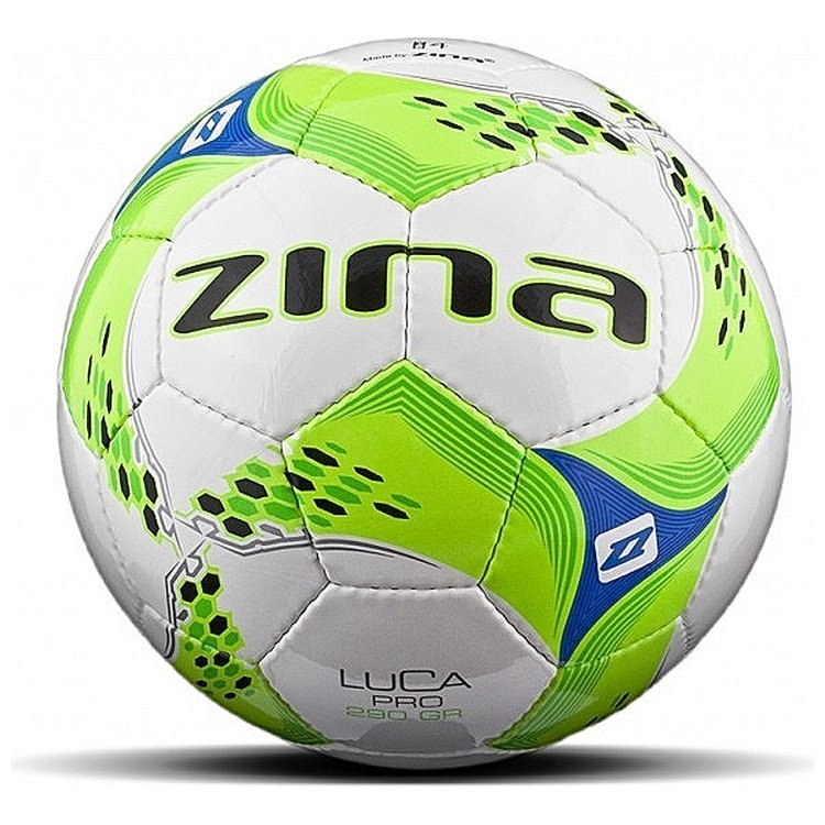 Piłka nożna Zina LUCA PRO zielono-biała ćwiczeniowa miękka