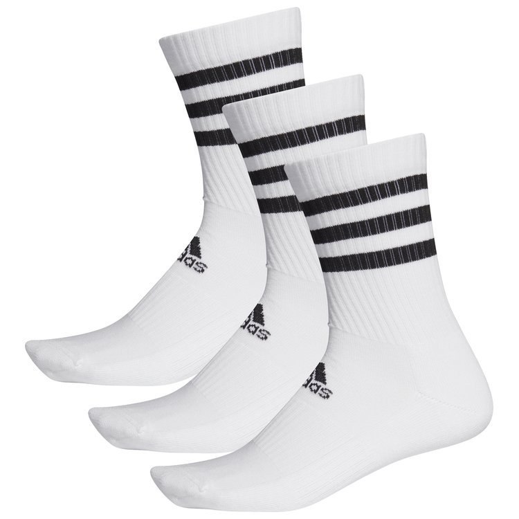 Skarpety damskie, męskie 3-Stripes Cushioned Crew 3-Pack czarne Skarpety damskie, męskie 3-Stripes Cushioned Crew 3-Pack czarne