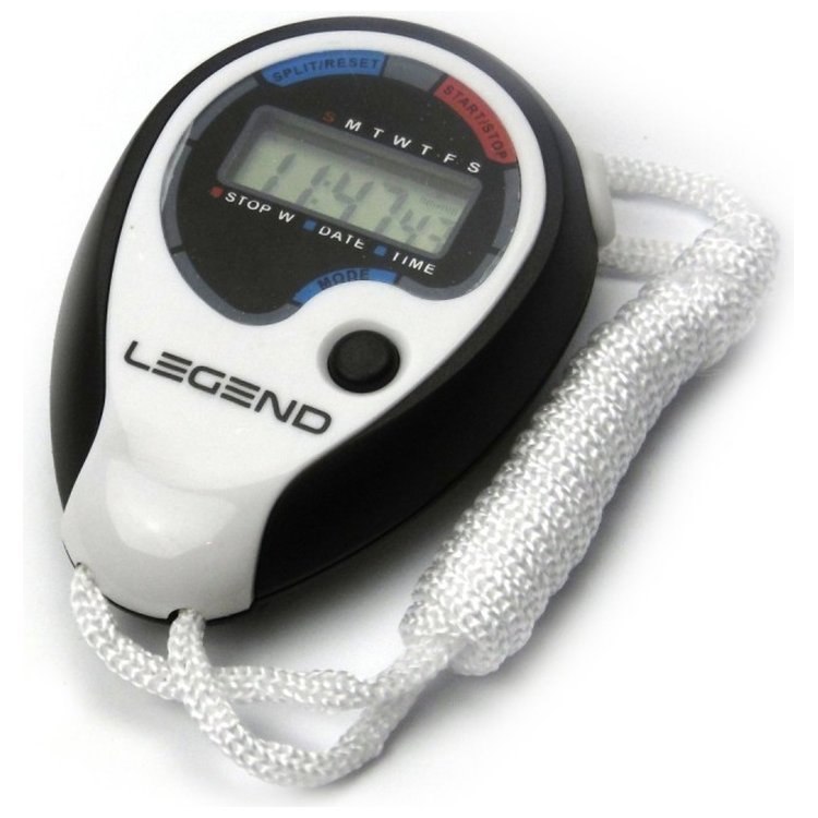 Stoper elektroniczny Legend 2 międzyczasy czarno-biały Stoper elektroniczny Legend 2 międzyczasy czarno-biały