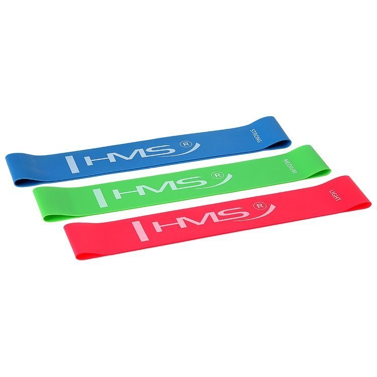 Zestaw 3 gum do ćwiczeń HMS Slim Set GU04 Zestaw 3 gum do ćwiczeń HMS Slim Set GU04