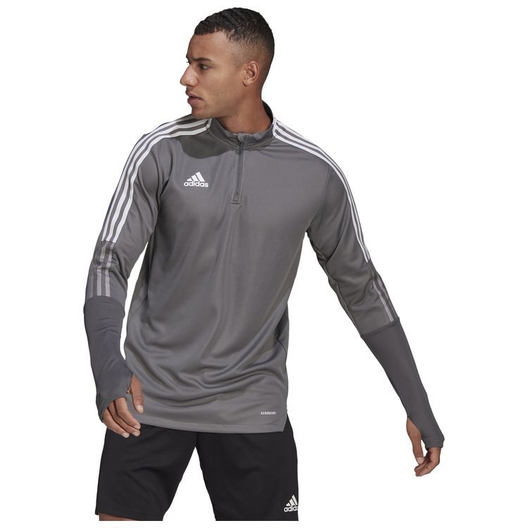 Bluza męska adidas Tiro 21 Training Top szara Bluza męska adidas Tiro 21 Training Top szara