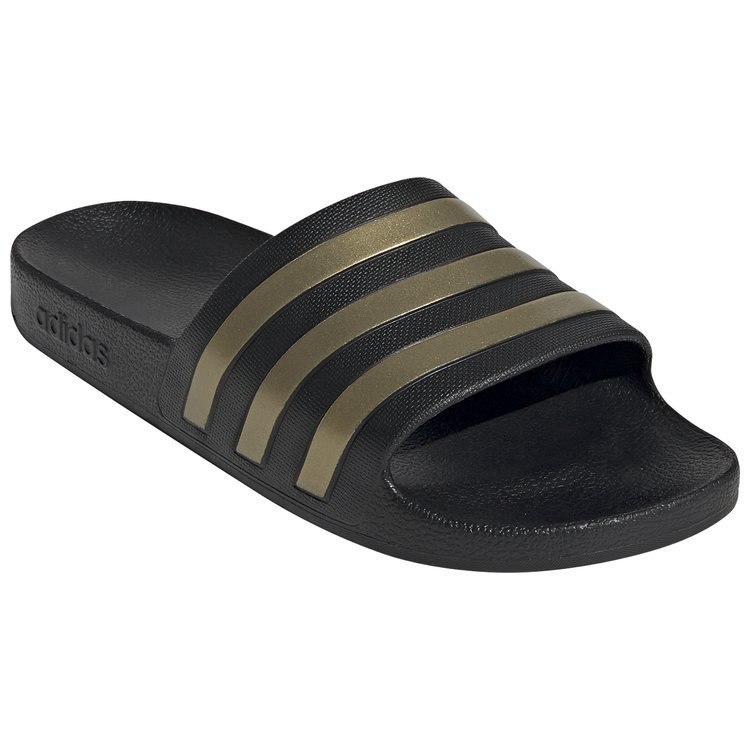 Klapki unisex adidas Adilette Aqua czarno-złote pianka EVA Klapki unisex adidas Adilette Aqua czarno-złote pianka EVA