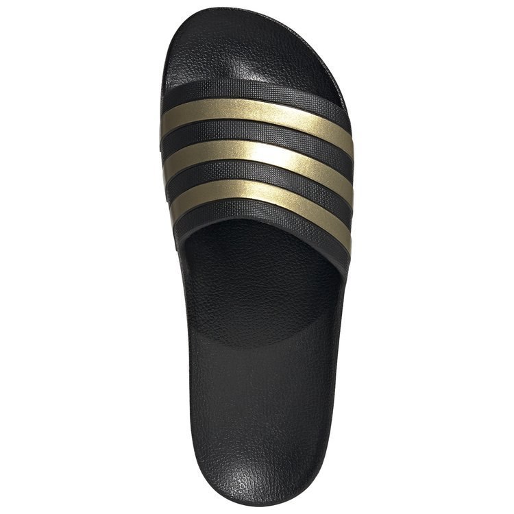 Klapki unisex adidas Adilette Aqua czarno-złote pianka EVA