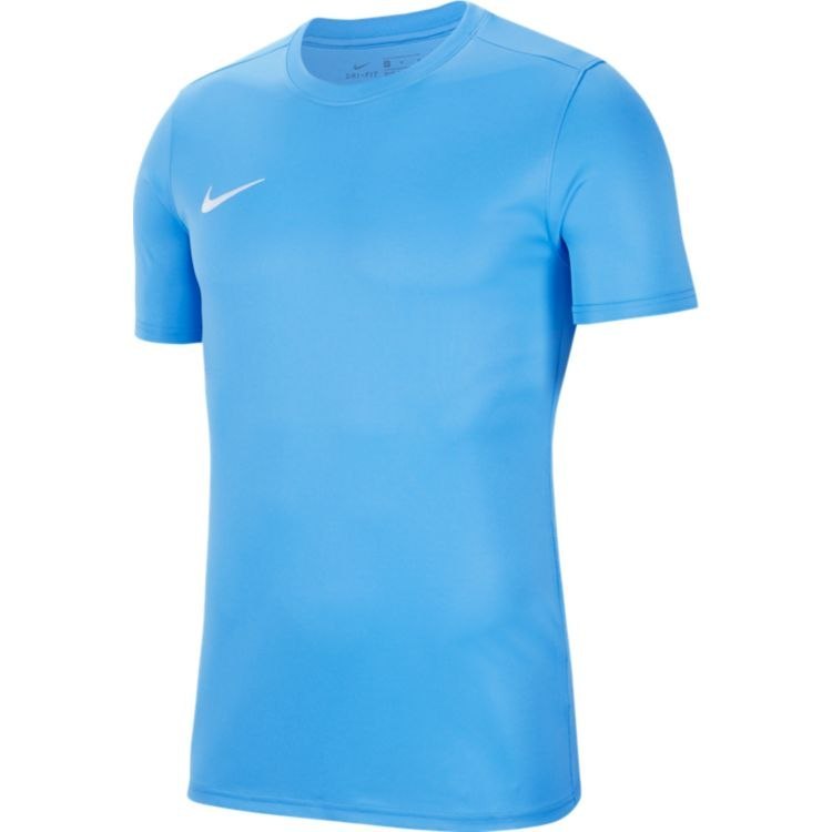 Koszulka dziecięca Nike Dri-FIT Park VII błękitna sportowa, piłkarska