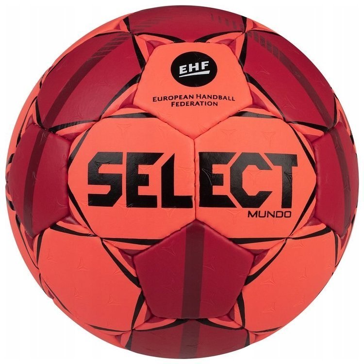 Piłka ręczna Select Mundo pomarańczowo-czerowna