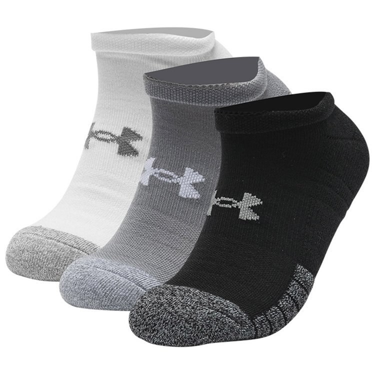 Skarpety męskie Under Armour Heatgear 3pak białe, szare, czarne Skarpety męskie Under Armour Heatgear 3pak białe, szare, czarne