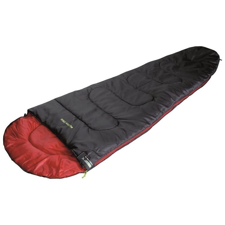 Śpiwór High Peak Action 250 225x80x50cm czarno-czerwony Śpiwór High Peak Action 250 225x80x50cm czarno-czerwony